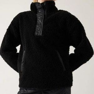 Cozy Sherpa Snap Sweatshirt